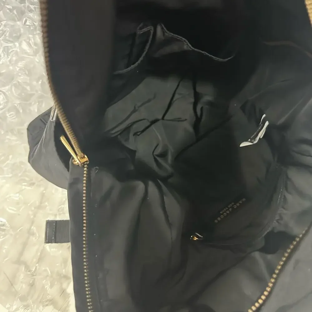 EUC Marc Jacobs‎ Nylon Varsity Black/Gold Tone Backpack